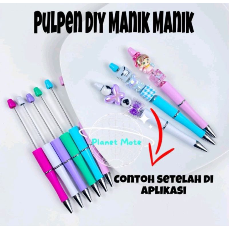 

Queen Manik - Pulpen DIY Hias Manik-Manik Lucu Warna Random / Pulpen Lucu Karakter