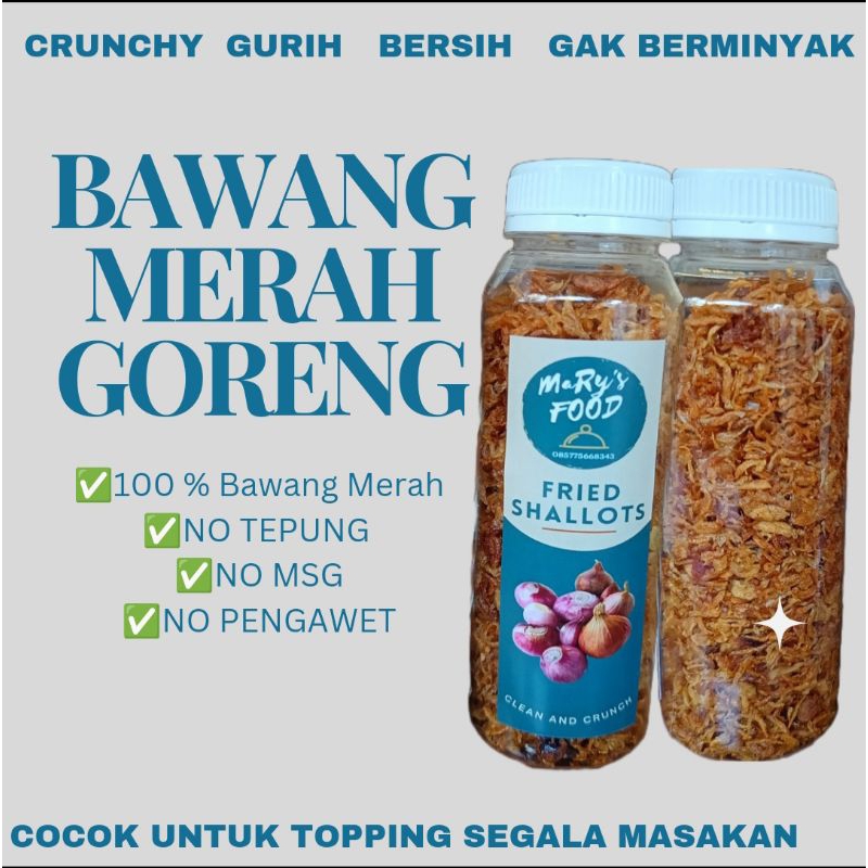 

Bawang Merah Goreng PREMIUM 100% TANPA TEPUNG