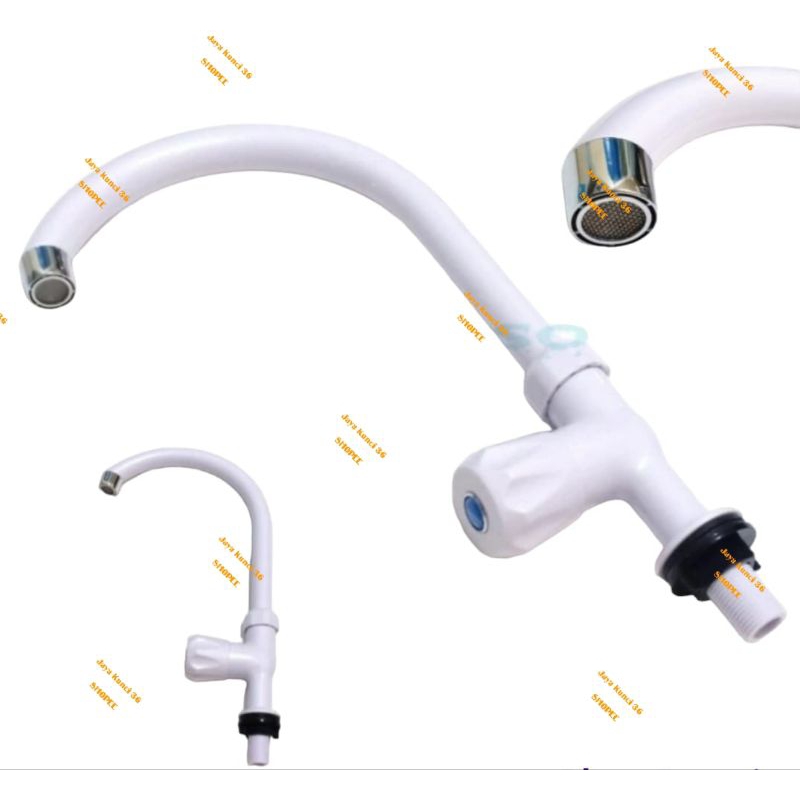 Kran Angsa Tancap PVC New Soligen / Kran Sink / Kran Angsa Tanam Meja