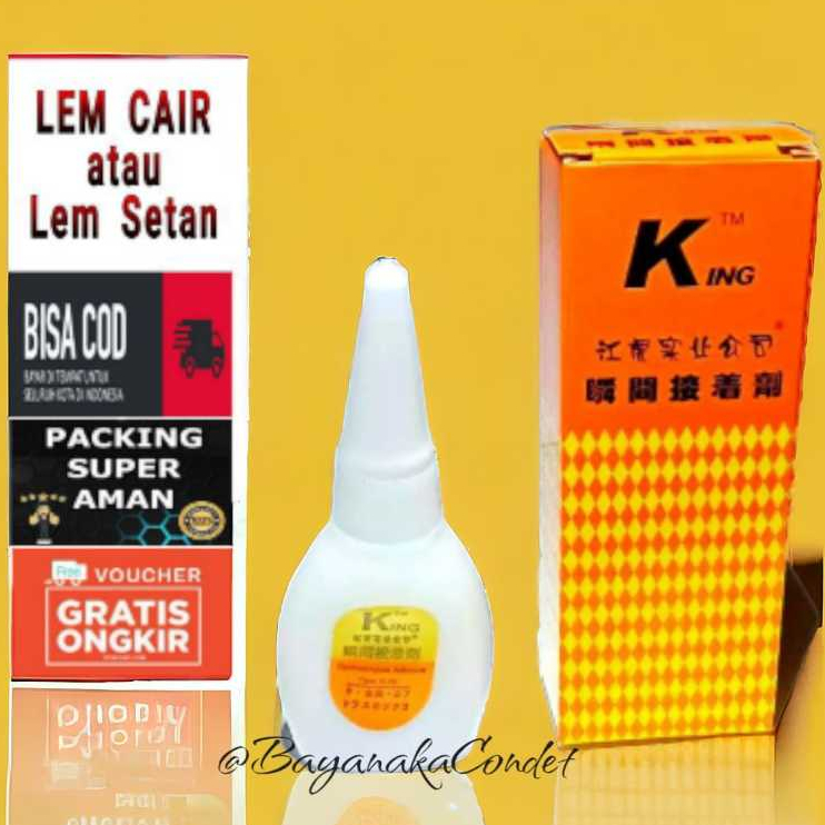 

LEM POWER GLUE KOREA King PEREKAT SUPER REKAT SERBAGUNA | Lem Setan Super Kuat