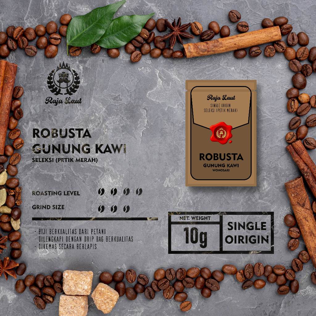 

Drip Bag Coffee Robusta Gunung Kawi Petik Merah