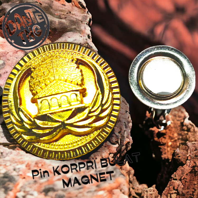 PIN KORPRI BULAT BROS KORPRI ASN MODEL KORPRI TUMPUK PREMIUM MAGNET