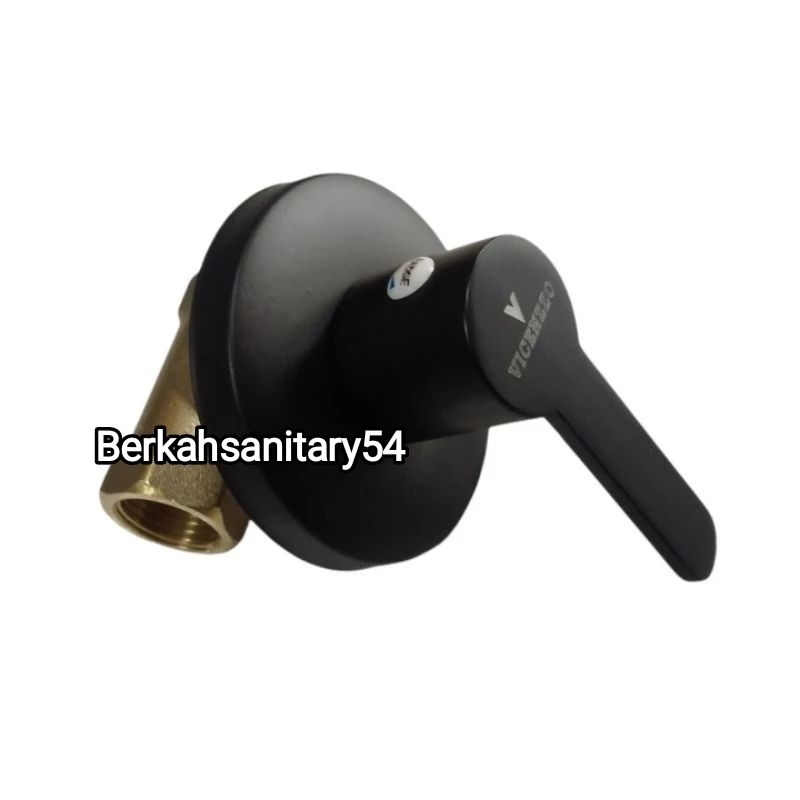 Stop Kran Tanam Hitam Kuningan/Stop Kran Wall Shower Tanam
