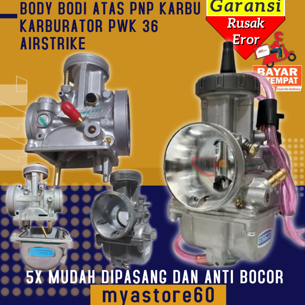 Rangka Bodi Body Badan Atas Karburator Karbu Carburator Carbu Karbulator PWK36 Airstrike PWK 36 AIRS