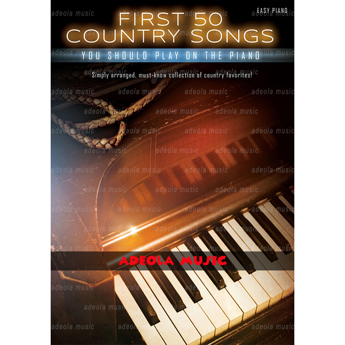 Buku Piano Country / (PJZ-54) FIRST 50 COUNTRY SONGS