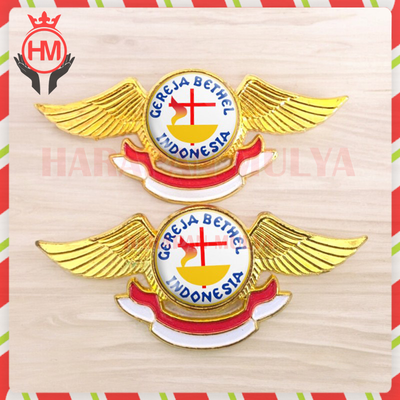 Pin Gereja Bethel Indonesia Pin Wing Logo GBI Pin Bros GBI - Harapan Mulya