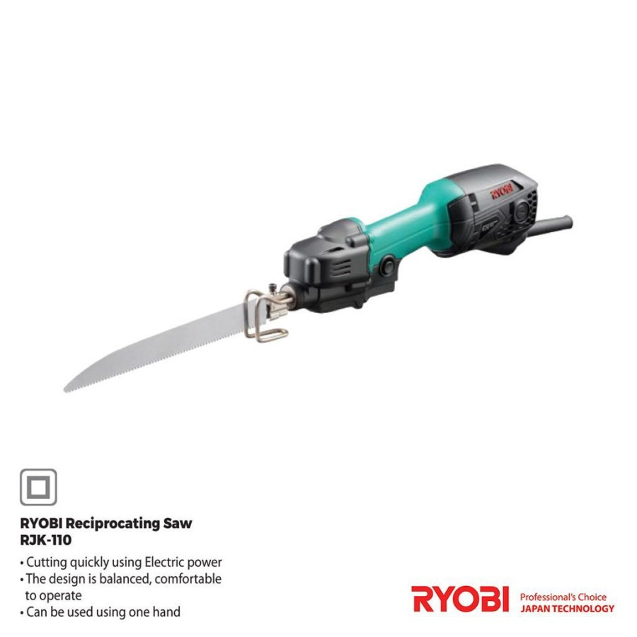 RECIPROCUTING SAW RJK-110 RYOBI RJK110 MESIN GERGAJI LISTRIK
