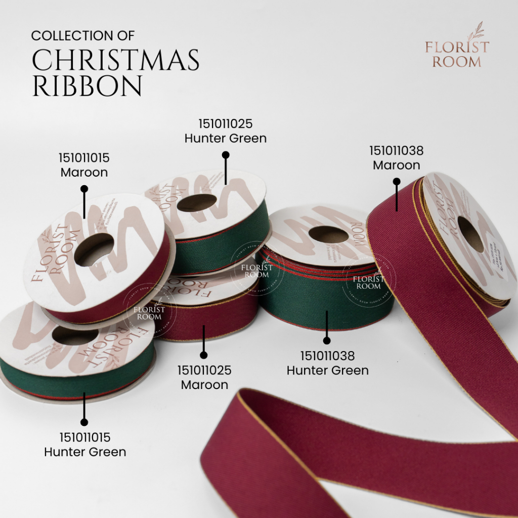 

Christmas Ribbon with List 10 yard - Pita Natal Garis Kode = 151011038 - 151011025 - 151011015 - Hadiah Kado Hamper
