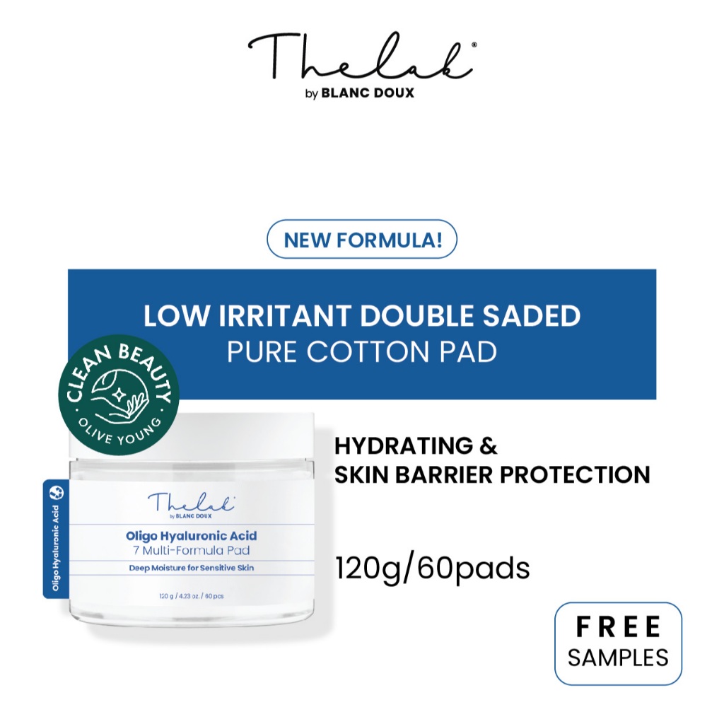 THE LAB BY BLANC DOUX Oligo Hyaluronic Acid 7 Multi-Formula Pad 120g (60pcs) + FREE Samples