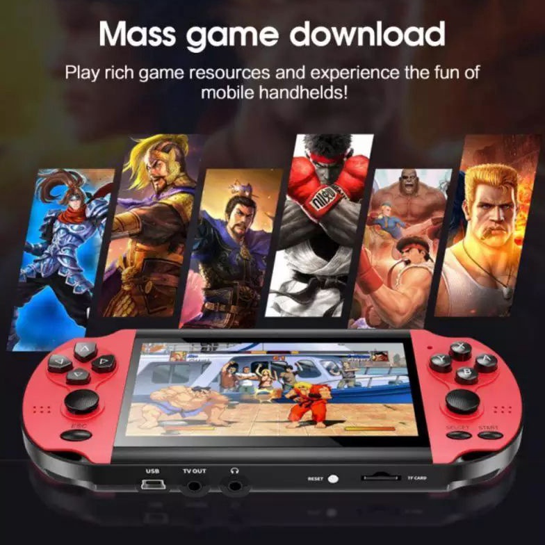 Gameboy Konsol Game PSP X7 X12Screen Besar 8G Mp5 Musik s G1K2