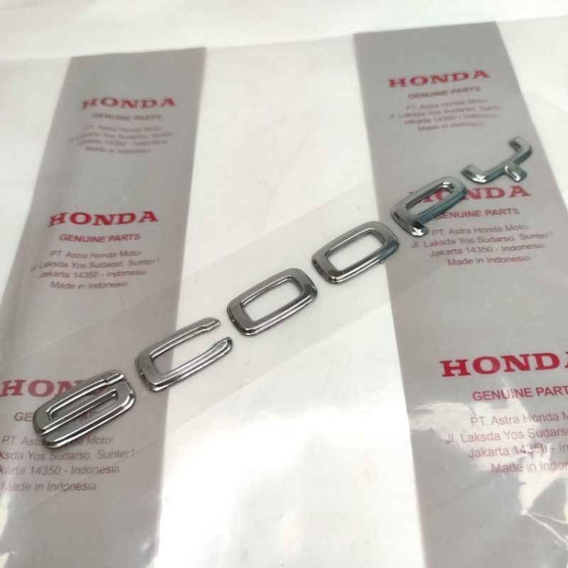 Sticker emblem Scoopy 2021 2022 silver Original