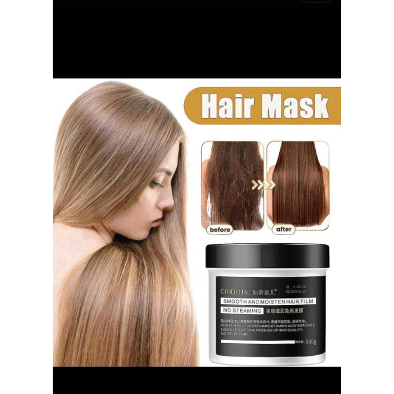 Cindynal Hair Mask Keratin Smooth Pelurus Rambut