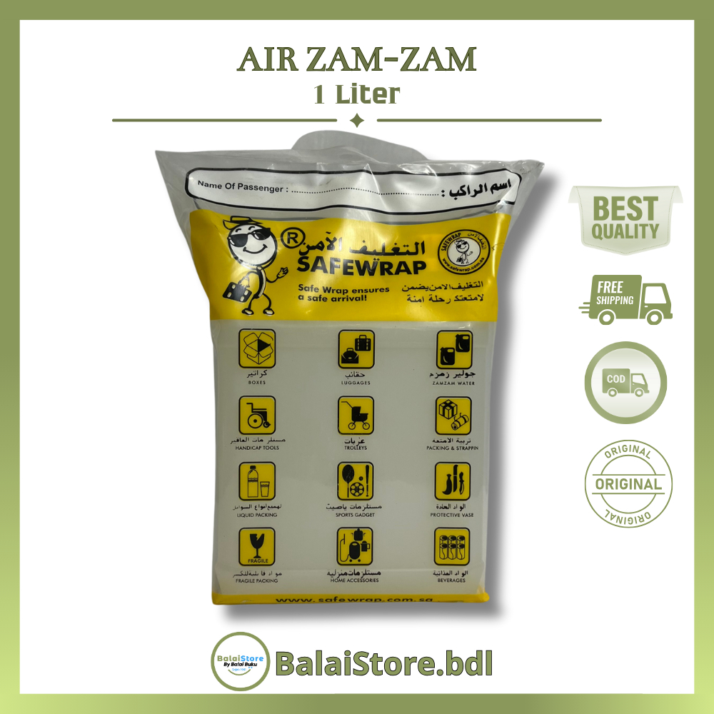 

Air Zam Zam 1 Liter Original Air ZamZam 1 L Asli Air Zamzam Kemasan 1000 Liter zamzam import