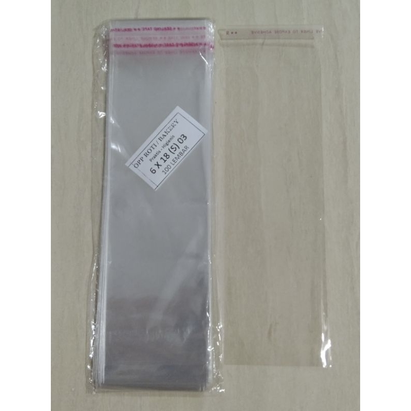 

Plastik Opp Lem Ukuran 6X18cm Jual Per 10 Pcs
