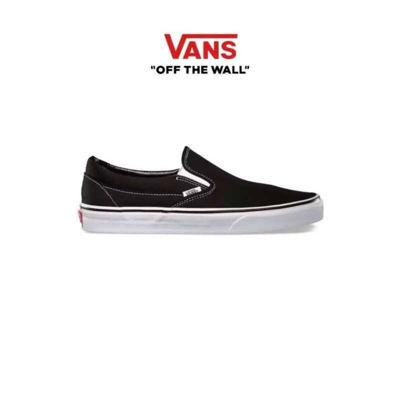 Vans Slip On Black White Original