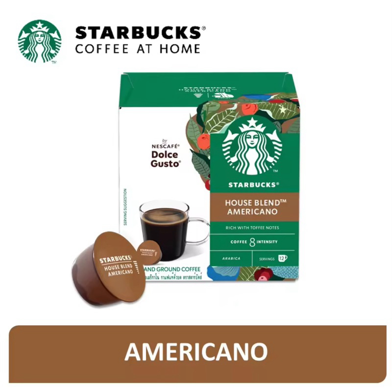 

Nescafe Dolce Gusto Starbucks Americano House Blend - Coffee Capsule