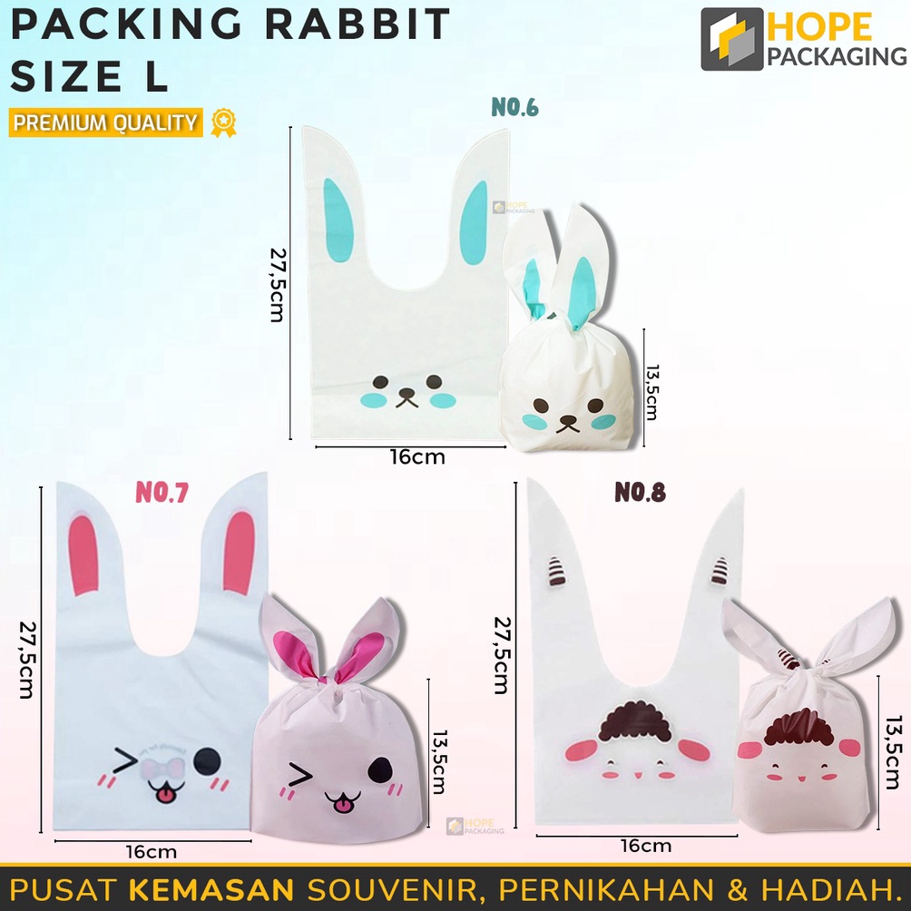 

DASYAT Harga 5 pcs Packing Rabbit Ear Size L Plastik Cookies Kemasan Kue Cookies Packingan Souvenir Snack Ultah Kemasan Bingkisan Kue Lebaran