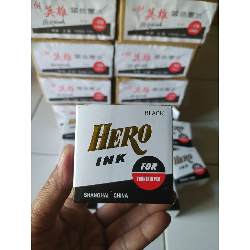 

Tinta HERO Tinta Pena Khot warna Hitam 50 ml Original Asli