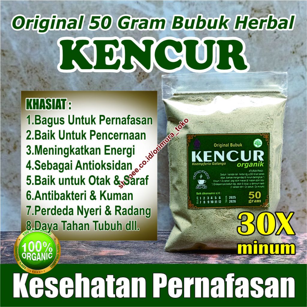 

KENCUR ORGANIK serbuk >> Kesehatan Pernafasan – Pencernaan – Otak & Syaraf dll. <<