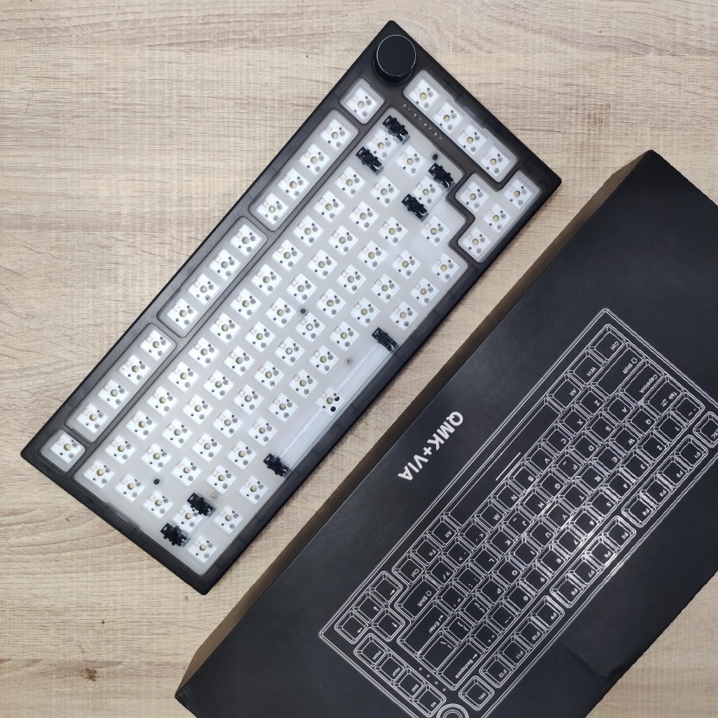 Barebone Feker IK75 Wired VIA QMK Gaming Keyboard exploded 75% Rover84 M82X HI75 HI8 F75 R75 AL75