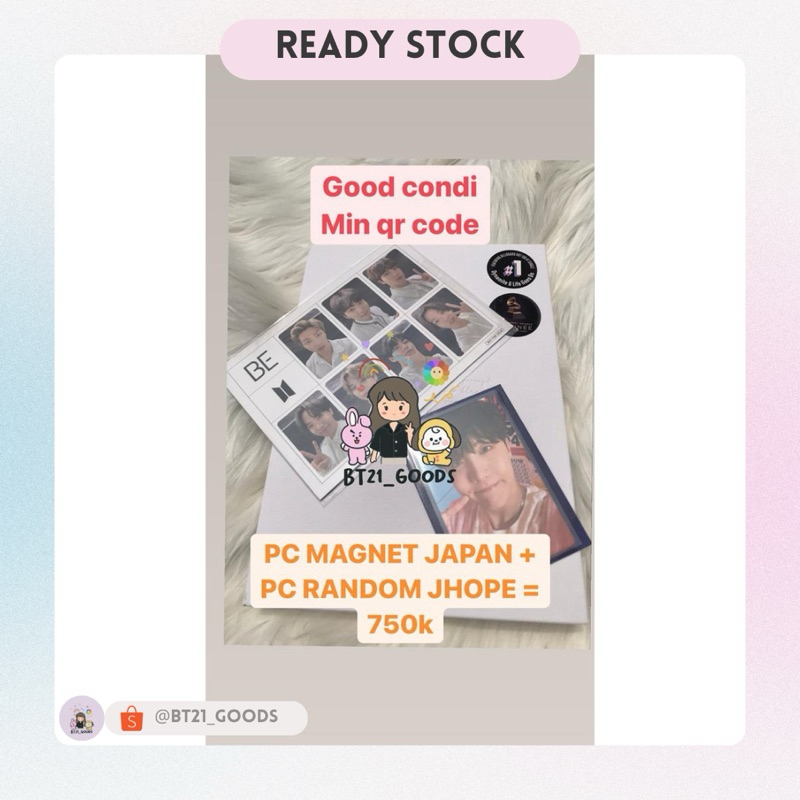 ALBUM BE ESS + PC MAGNET JAPAN + PC RANDOM JHOPE