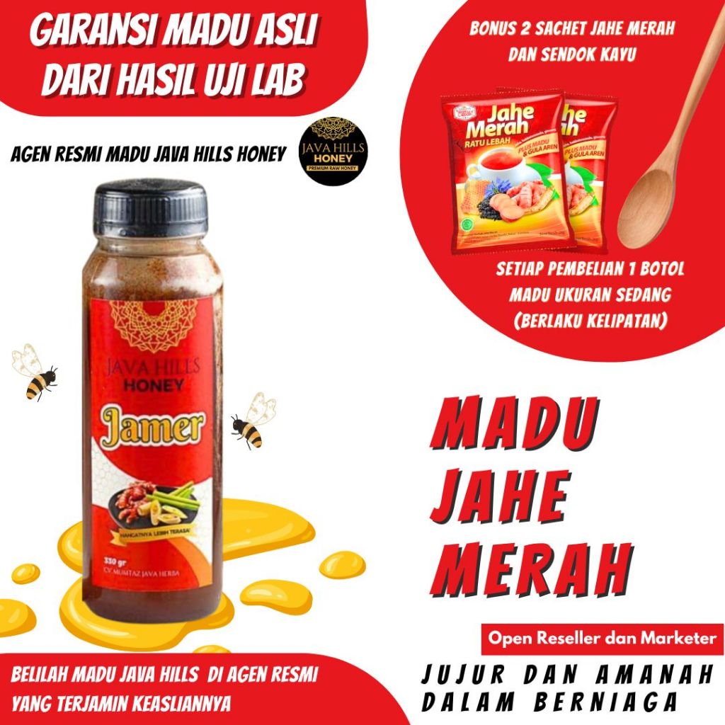 

MADU JAHE MERAH Javahills Honey Mumtaz Madu Jahe Merah Herbal