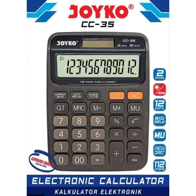 

SPESIAL KALKULATOR CHECK CORRECT JOYKO CC35 Calculator Desktop CC35