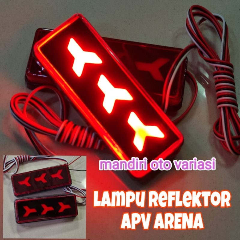 Lampu reflektor bumper belakang mobil APV ARENA led reflector bemper