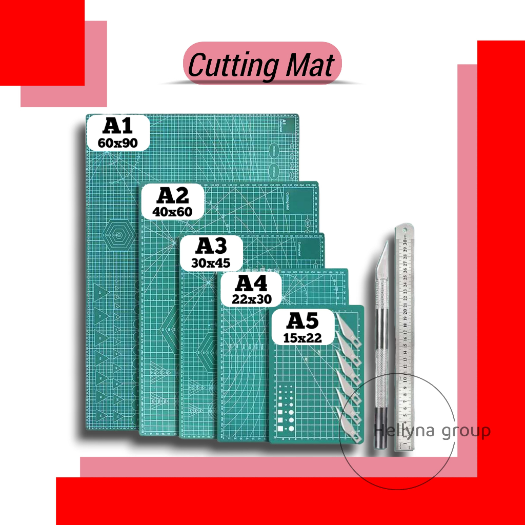 

A1/A2/A3/A4 ukuran Alas potong kertas /cutting mat / ketebalan 3 lapisan 5 lapisan pvc board