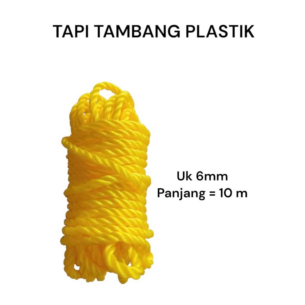 Tali Tambang Tali Tampar PE Plastik 2mm 3mm 4mm 6mm
