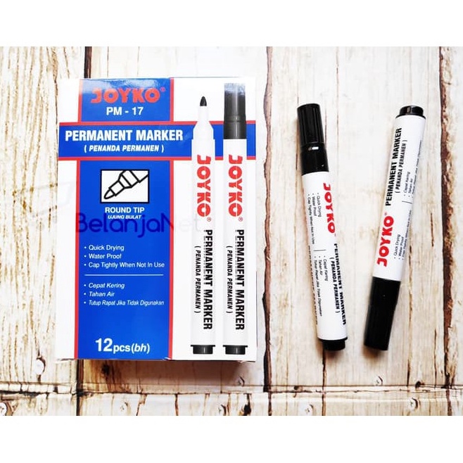 

Spidol Permanent Marker Joyko PM17 PM18 PM2 3 Pilihan Warna 1 LUSIN h O3R7