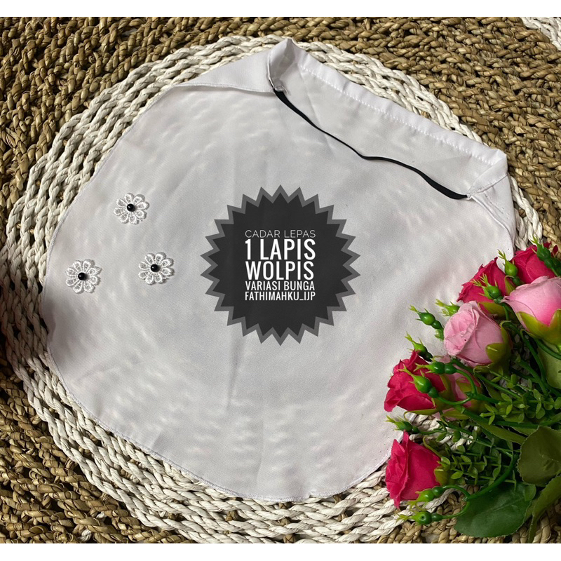 Cadar anak karet 1 lapis Putih/Cadar wolpis bunga/Cadar anak Murah Best Seller