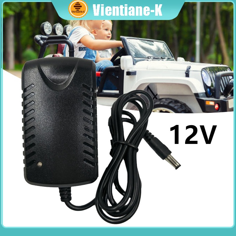 KODE W33A Adaptor Cas Charger Mobil Mainan 12 Volt Adaptor Charger Mobil Aki Anak