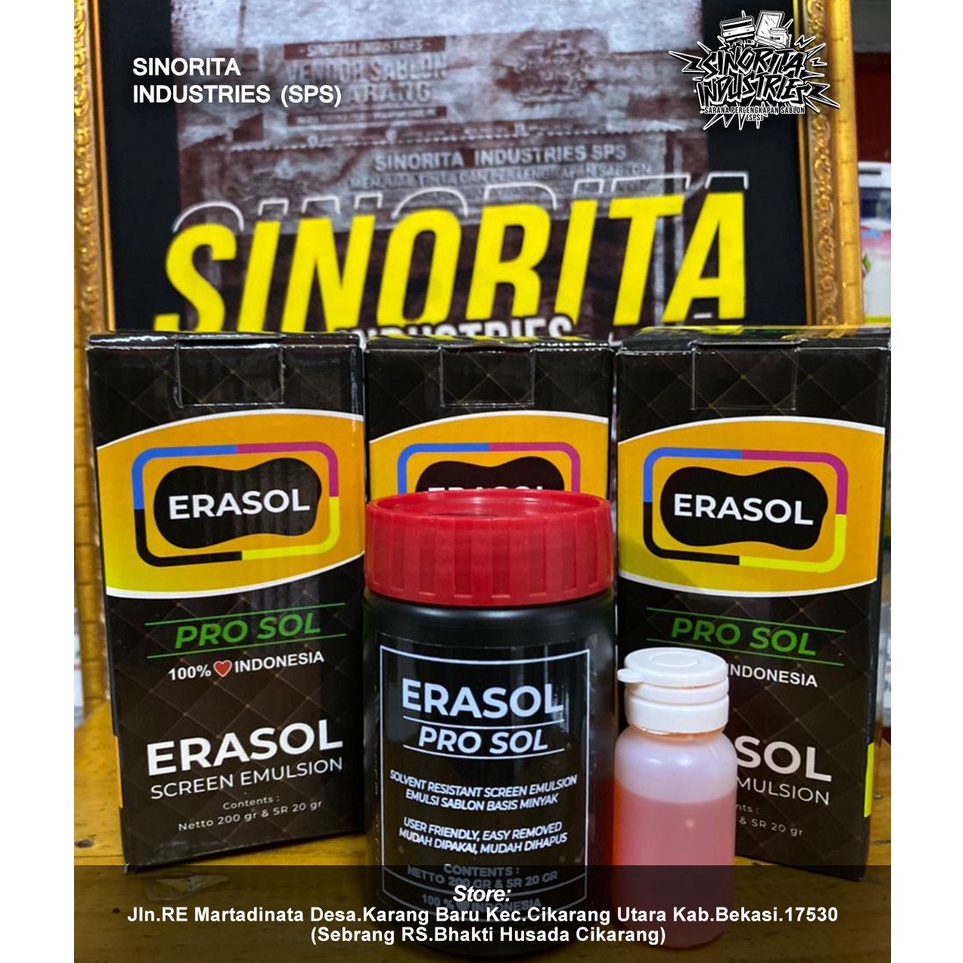 

ERASOL SCREEN EMULSION OBAT AFDRUK ERASOL UNIMATE 2gr w G5M3