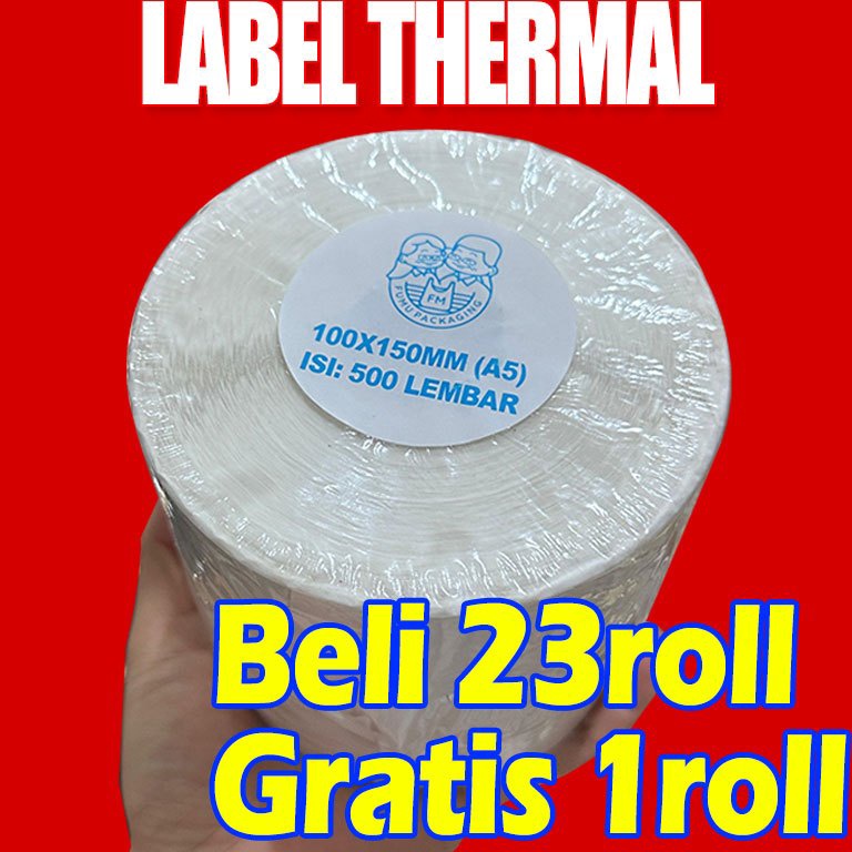 

Label Thermal 1x15mm Sticker Label Continuous Label Kertas Bc Tebal Premium Waterproarcode Isi 5pof Tidak Luntur Lem Kuat Grosir u N5N3