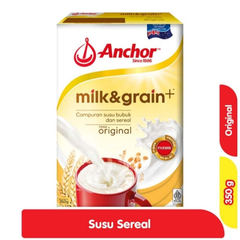 

Anchor Milk & Grain Susu Bubuk Sereal Original 350 g
