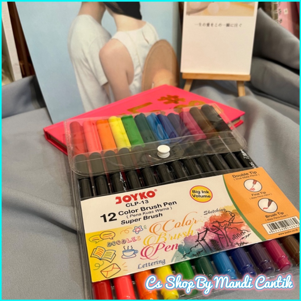 

Color Brush Pen Stabilo 1Set Isi 12pcs Warna Warni Murah Bisa COD r F4U5