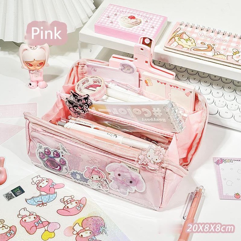 

Tempat pensil sederhana berkapasitas besar hadiah kotak alat tulis anakanak yang indah y U2Z3