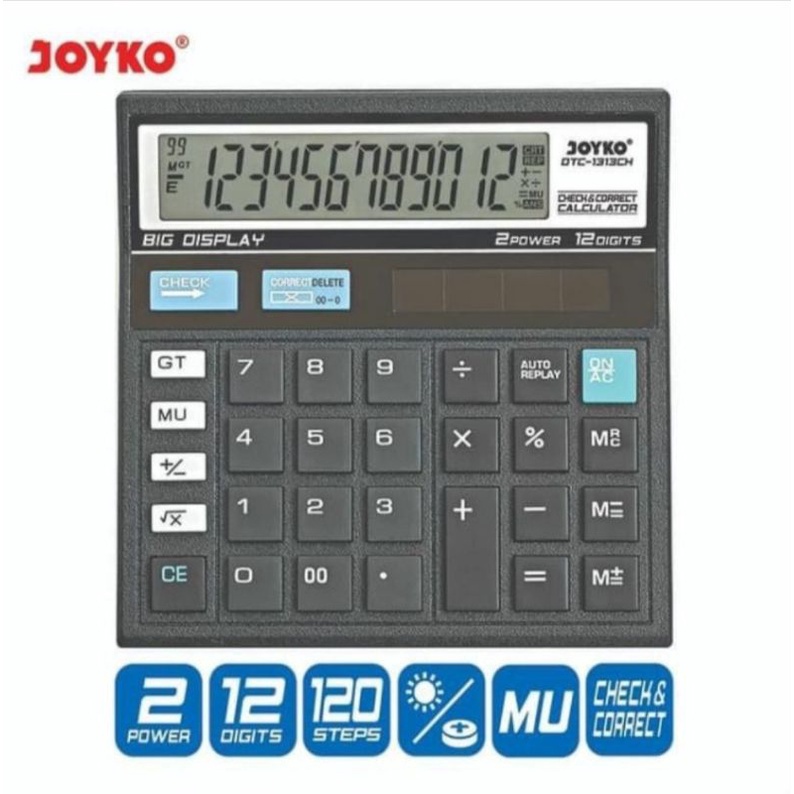 

LIMIT JOYKO DTC1313CH Check Correct Calculator Kalkulator Bisa Cek Ulang