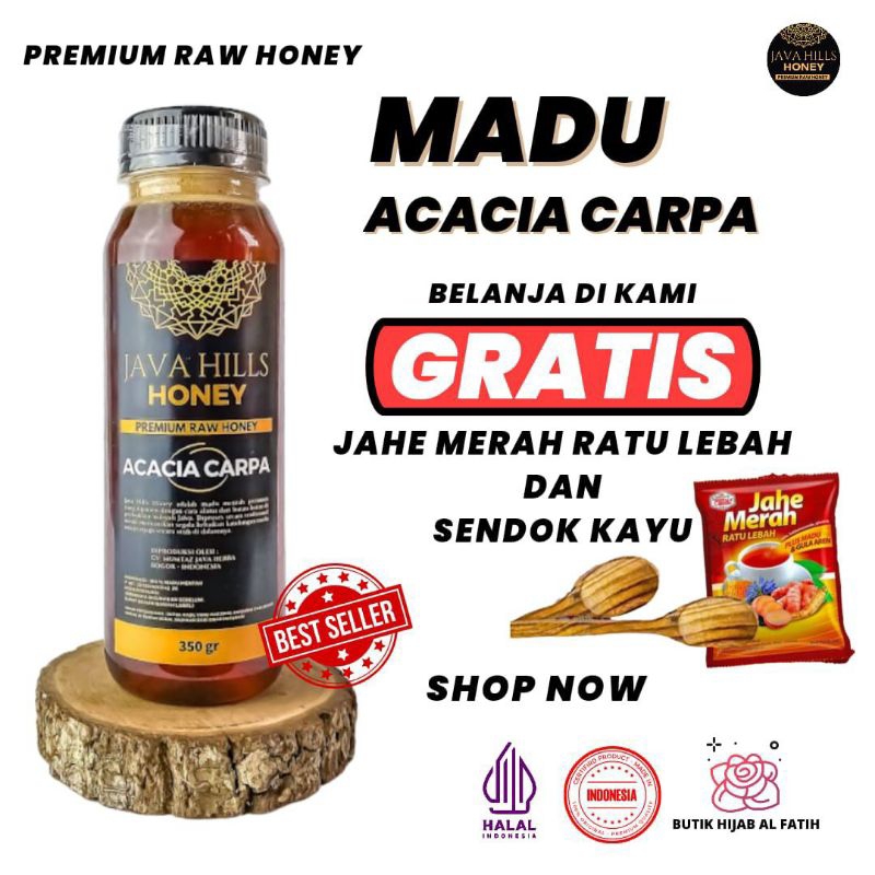 

Javahills honey Madu murni Mumtaz acacia 330gr menjaga imunitas asli 100% nextar bisa cod