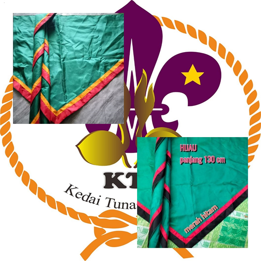 Scarf 3 Warna Scraf Slayer Sleyer Pramuka Outbond Hijau