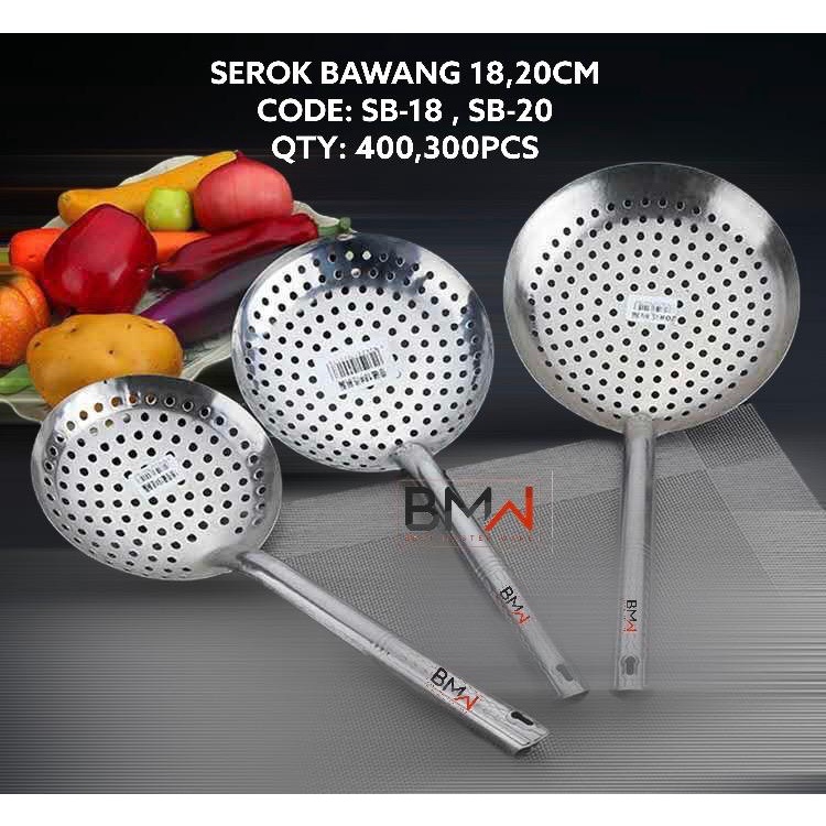 serok bawang stainless serok gorengan stainless