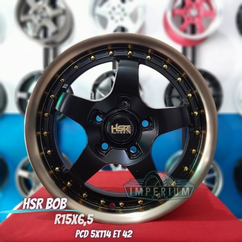 Velg Mobil Semi Celong Hsr Bob Ring 15 Pcd 5x114 Luxio Apv Granmax Ertiga Innova Terios Dll
