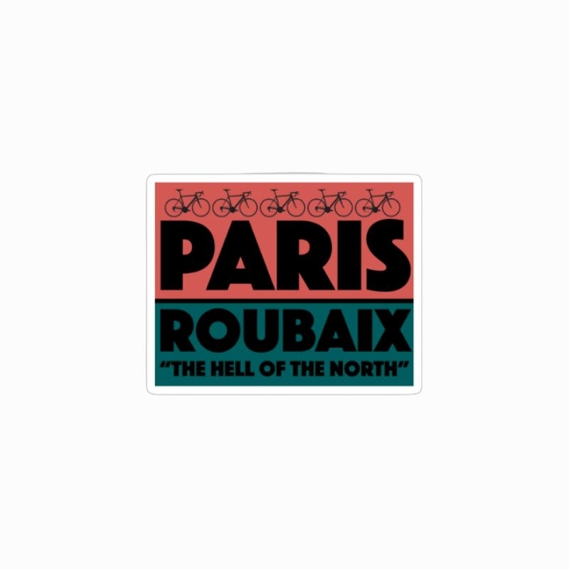 

sticker Paris Roubaix cycling bike tournament stiker