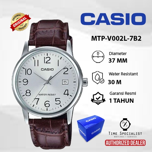 Jam Tangan CASIO MTP-V002GL-7B2 MTP-V002L-7B2 MTP-V002L-7B3 Analog Original Garansi Resmi 1 tahun