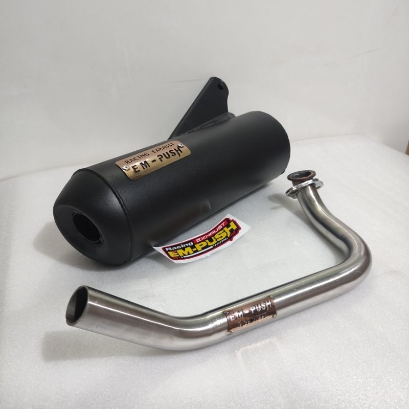 KNALPOT EMPUSH RACING EXHAUST MODEL REGULASI MP7 2024 TERBARU BEAT SCOOPY FI