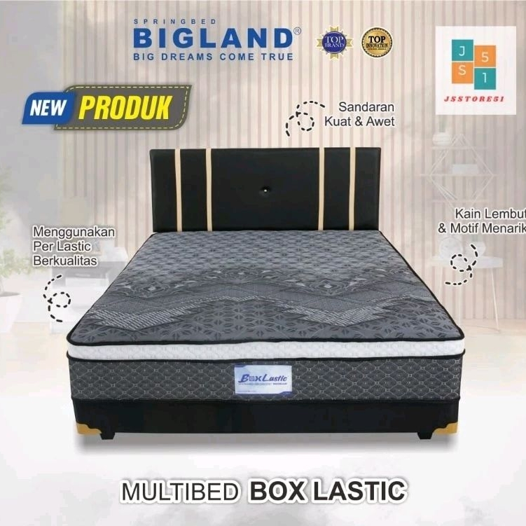 BIGLAND - KASUR SPRINGBED/MATRAS/BOXY/BIGLAND/TEMPAT TIDUR - BOXLASTEX( FREE ONGKIR AREA SOLO SAJA )
