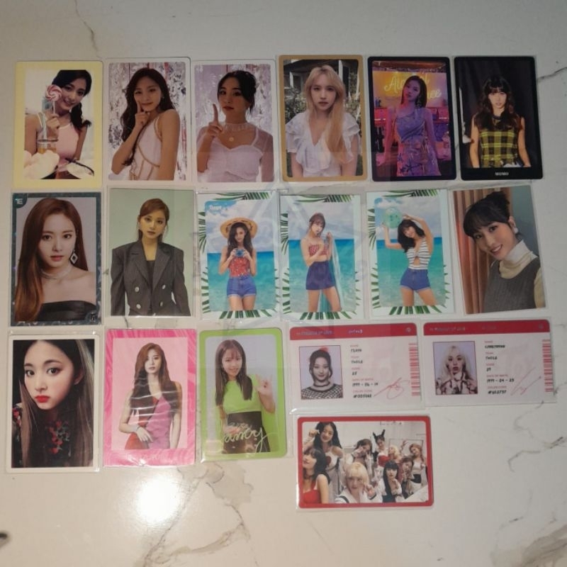 Photocard Twice POB Po benefit Tzuyu likey, feel special, chaeyoung, mina, more n more, sana, taste 