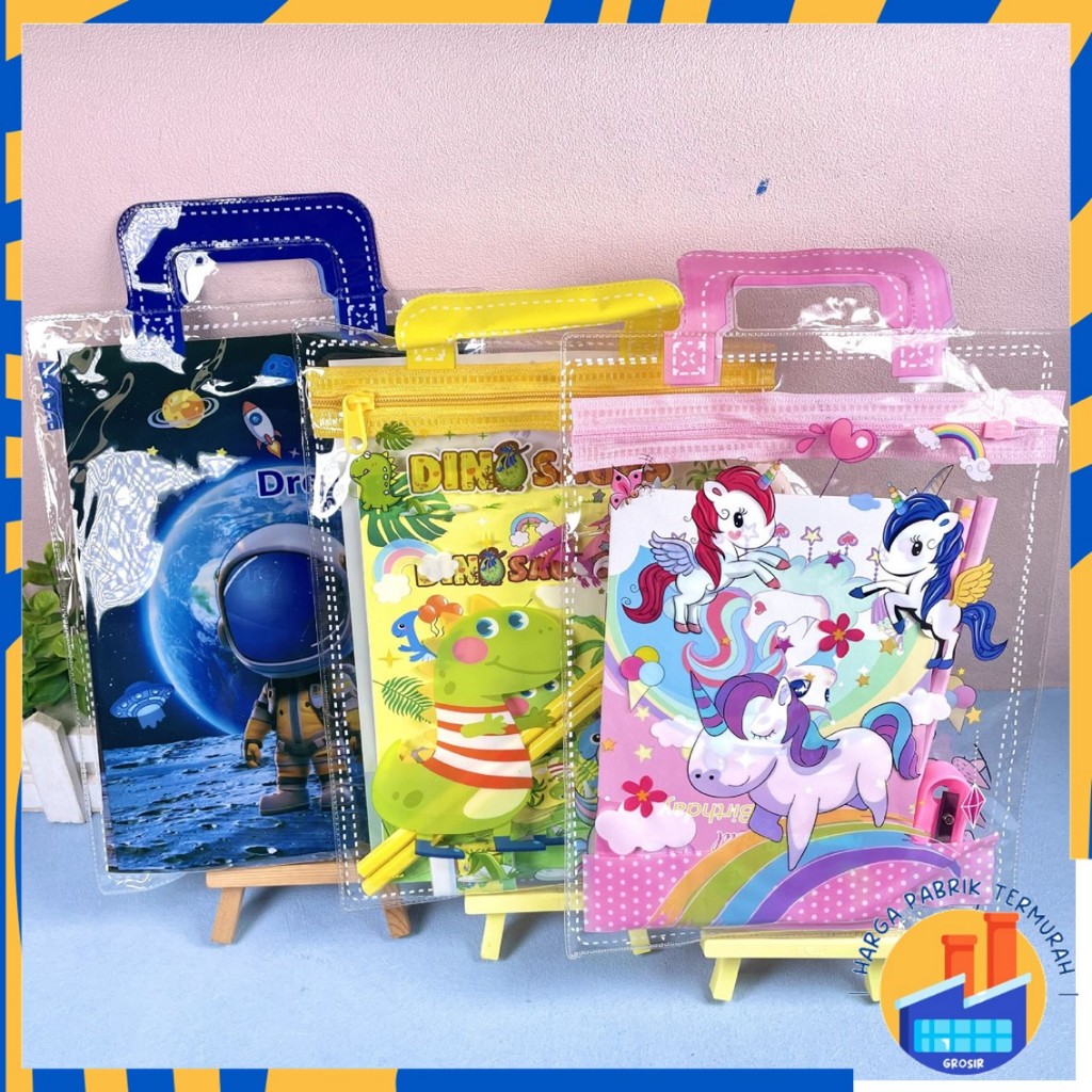 

HPT Alat Tulis Set 6IN1 Stationery Set Lucu Karakter Kartun Perlengkapan Sekolah Anak-Anak TK Souvenir Ulang Tahun Anak Alat Tulis Birthday Souvenir Hampers 6 IN 1