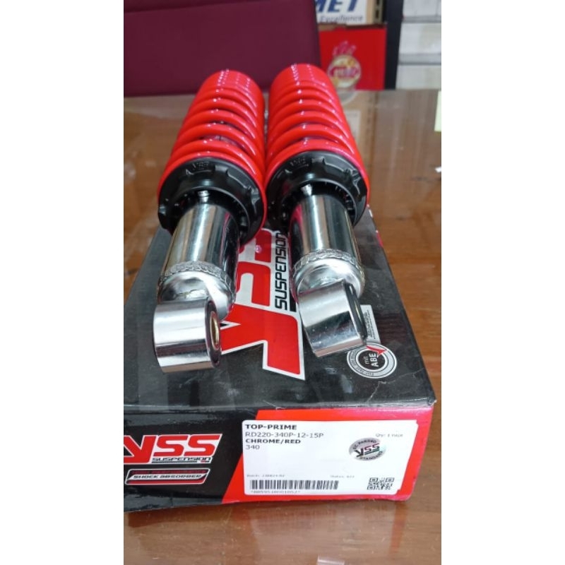 Shockbreaker YSS Top Up 340 Chrome / Red